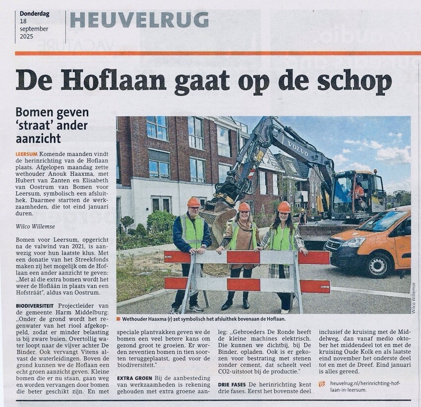 Rik de Ronde van Gebr. de Ronde over de vooropname